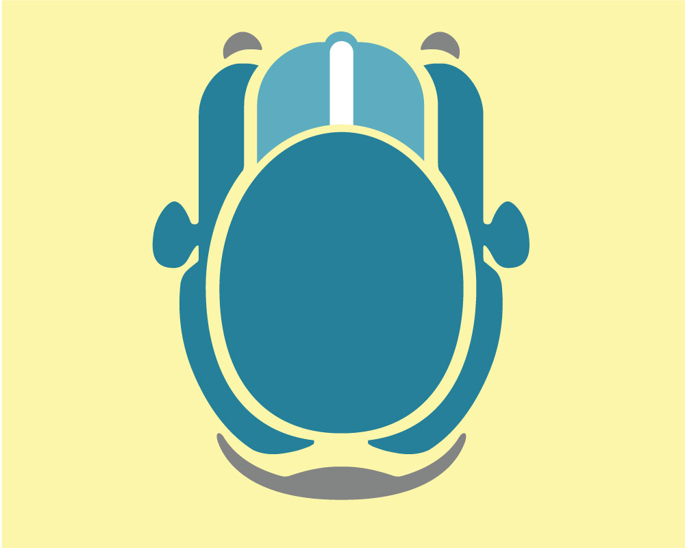 racecar_blue Turbo Tyke - Blue